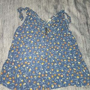 *5 for $25* A.N.A Blue Floral Tank Top Womens Size‎ Medium